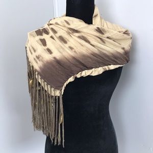 Tolani Tie Dye Scarf Fringe